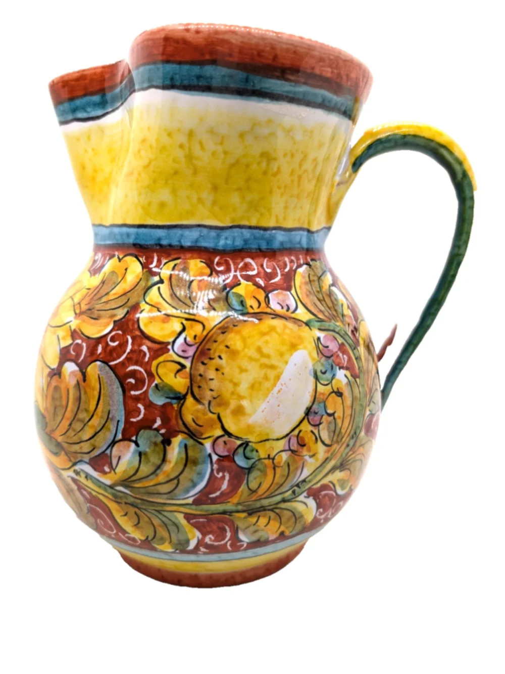 Umbria Girasole Hand-Painted Pitcher - Made in Italy